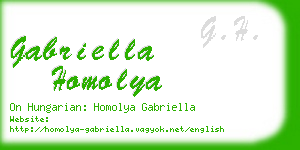 gabriella homolya business card